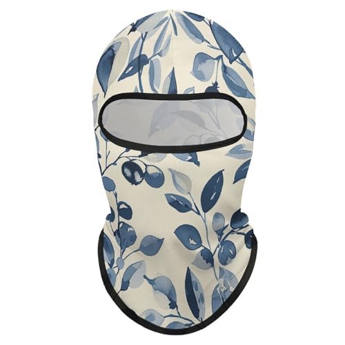 Balaclava para hombre y mujer con diseño floral a mano, máscara facial completa para ciclismo miniatura 1