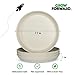 Grow Forward Bamboo Kids Plates and Bowls Sets - 8-Piece Dishwasher Safe Non Toxic Plates for Kids - Reusable Eco Friendly BPA Free Dishes Dinnerware Sets for Children - Arctic