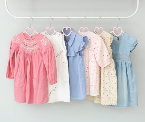Baby Velvet Hangers, 30 Pack, Non-Slip Pink Kids Clothes Hangers, 11 Inch by GOSCHE - Used condition - Image 5
