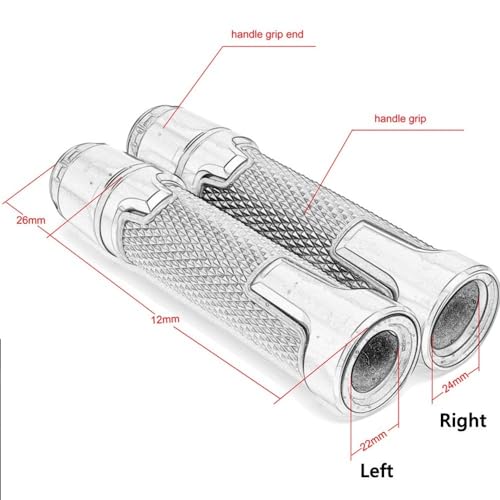 Puños verdes 22mm para Yamaha Xmax 250 ABS 2012-2018 5