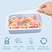 Bentgo Prep - 20-Piece 1-Compartment Reusable Meal Prep Containers with Lids, PFAS & BPA Free Materials, Durable, Microwave, Freezer, & Dishwasher Safe To Go Food Storage (Periwinkle)