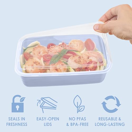 Image of Bentgo Prep Meal Prep Containers with Lids, 20 Piece, PFAS & BPA-Free