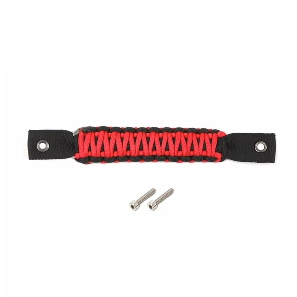 TEAKEA Car Taildoor Glass Grab Handle for Jeep for Wrangler JL 2018-2026 Rear Door Tailgate Interior Accessoires Interior Trim Decal Decoration Accessories(Red)