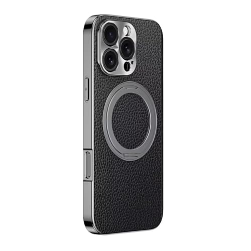 Aikutaysa �P�[�X �p�� iPhone 16 Pro Max �}�O�l�b�g���� Mag Safe �Ή� �{�v �����O�t�� 360�x���] �X�^���h�@�\ �J�o�[ ���v ���C�����X�[�d ���^ �y�� �X�g���b�v�z�[���t��