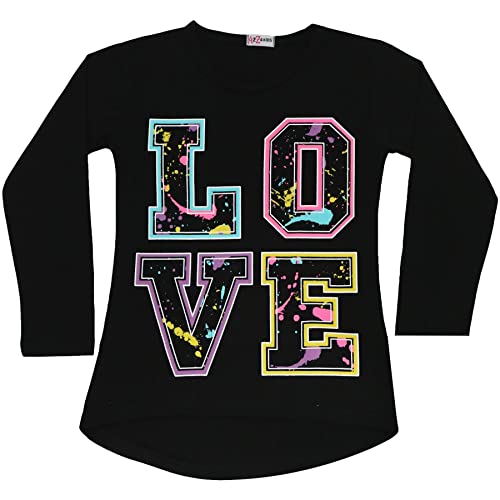 Image of A2Z 4 Kids Girls Love Crop Top T-Shirt And Splash Fashion Leggings Girls Pants Kids Outfit Sets Age 5-14 Years