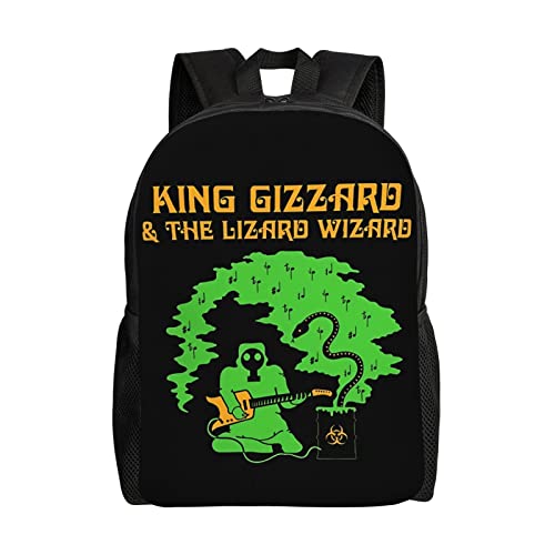 King Gizzard And Lizard Wizard Band Backpack Lightweight Backpacks Unisex Rucksack Fashion Casual Travel Bags
