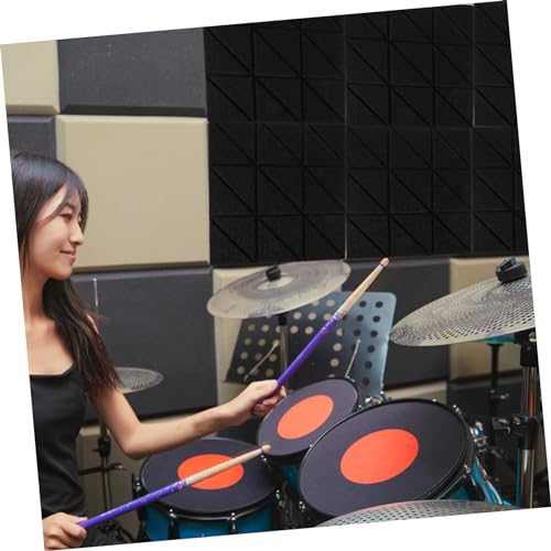 4pcs Almohadillas Aislantes Acústicas Autoadhesivas para Estudios en Casa Paneles de Pared Absorbentes de Sonido de Alta Densidad para Grabación Musical Diseño Ignífugo Instalación Fácil miniatura 7