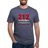 CafePress 212 Degrees T Shirt Men's Deluxe Tri-Blend Tee Heather Navy