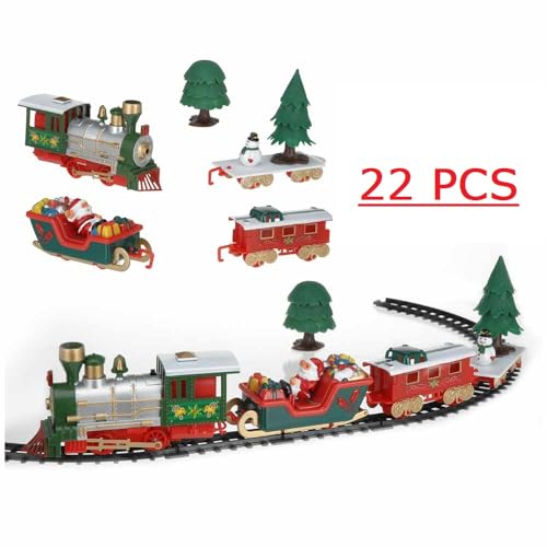 Viscio Trading 172492 Trenino di Natale, Multicolore, 90x42x1 cm - 2