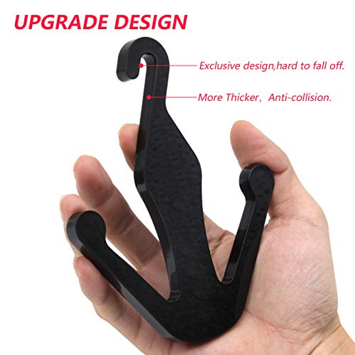 2 Pack Upgrade Simple Acrylic Shoe Hanger Holder Compatible with Peloton Bike and Peloton Bike + (Black)