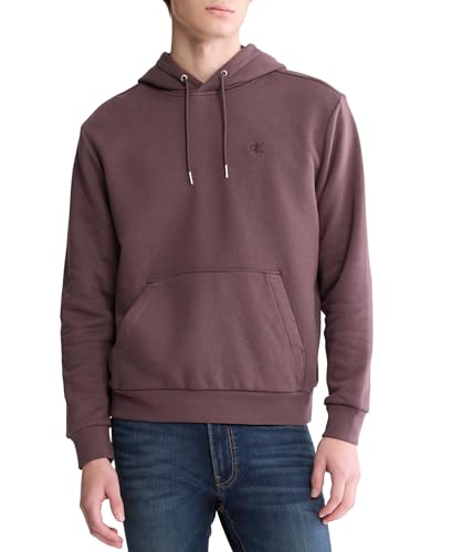 Calvin Klein Men's Monogram Logo Fleece Hoodie