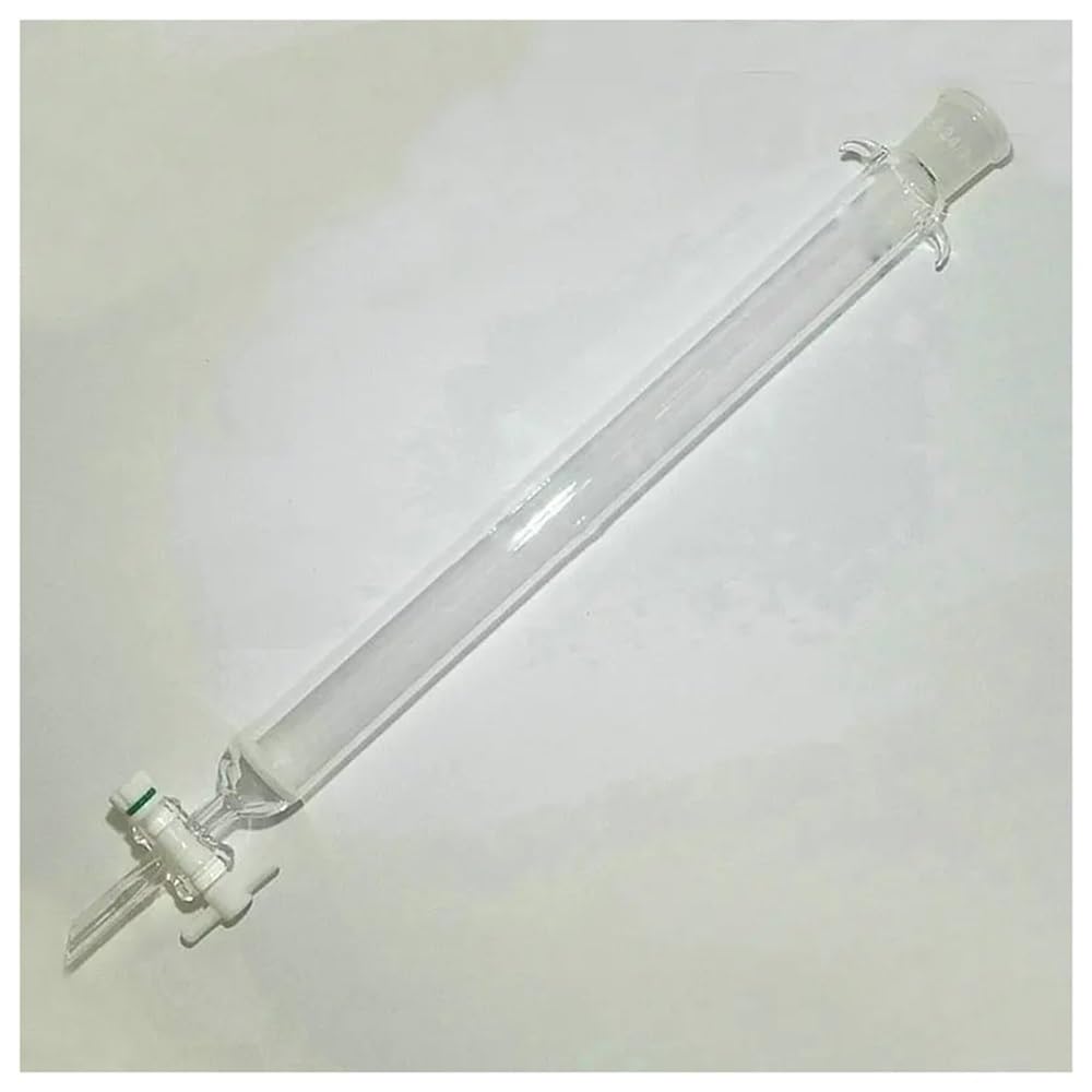 Colonne de chromatographie en verre calibre 24# avec piston et noyau sable, embouchure standard, 1 pièce Équipements de laboratoire