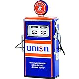 ModelToyCars 1954 Tokheim 350 Twin Gas Pump Union 76, Blue - Greenlight 14110C - 1/18 Scale Diecast Gas Pump