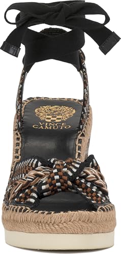 Image of Vince Camuto Bealie Woven Lace Up Wedge Sandals