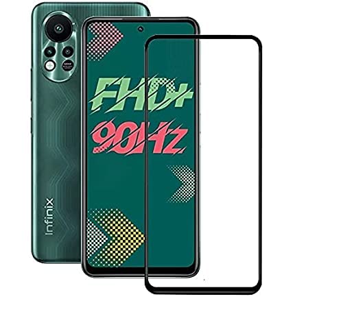 Image of Military-Grade Tempered Glass Screen Protector Compatible for Infinix Hot 11s / 11S with Edge to Edge Coverage and Easy Self Installation kit (Infinix Hot 11s)