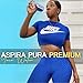 Aspira Pura, (6 Pack, 1 Liter), Ionized Bottled Water, Infused Premium Electrolytes for Rehydration, UV & Ozone treatment for the Smoothest and Purest Taste, Alkaline water ph 9.5 or Higher,