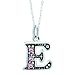 LovelyJewelry Pink Letter E Alphabet Initial Charms Bead Necklace Pendant