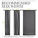 NICETOWN Light Reducing Curtain Panels Window Draperies - (Grey Color) 52x84 inch, 2 Pieces, Insulating Room Darkening Drapes for Bedroom