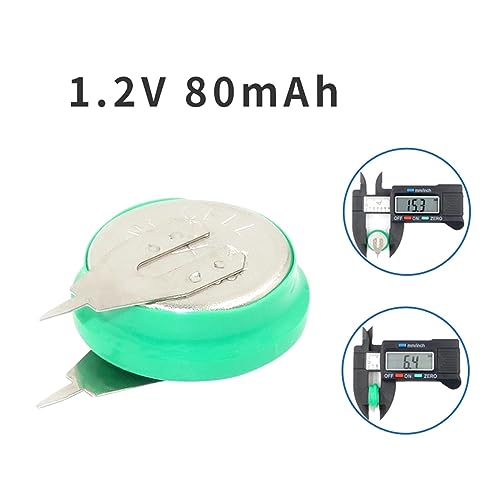 Batería Recargable de Botón 1.2V 80mAh 10 piezas miniatura 5