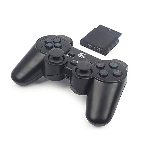 Gembird JPD-WDV-01 Kabelloses Gamepad mit Vibration, PS2/PS3/PC schwarz