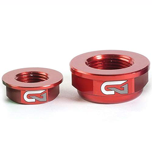 RTECH Kit Dadi perni Ruota Ant. + Post. Rosso Honda CRF 250-450 2002-2016