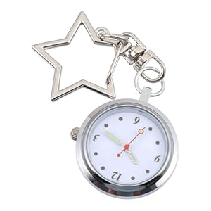 CALLARON Zakhorloge Verpleegster Revers Pin Horloge Dames Horloge Student Horloge Verpleegkundigen Opknoping Horloge Ster Horloge Sleutelhanger Dames Horloges Dokter Gesp Mannen En Vrouwen