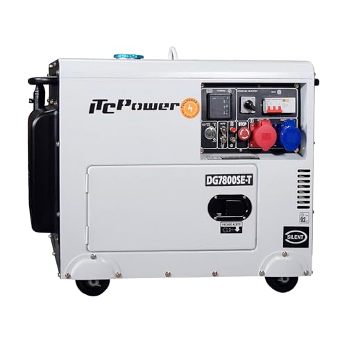 ITCPower Generador Diésel Insonorizado Trifásico y Monofásico con...