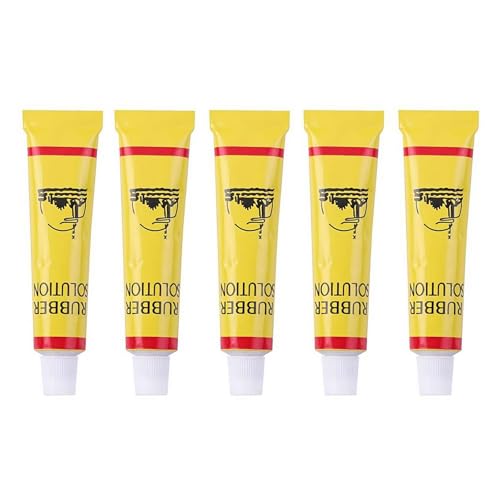 Lot de 5 colles de réparation de pneus de vélo, colle universelle pour réparation de pneu de vélo, colle de réparation de pneu de vélo, colle de réparation de...