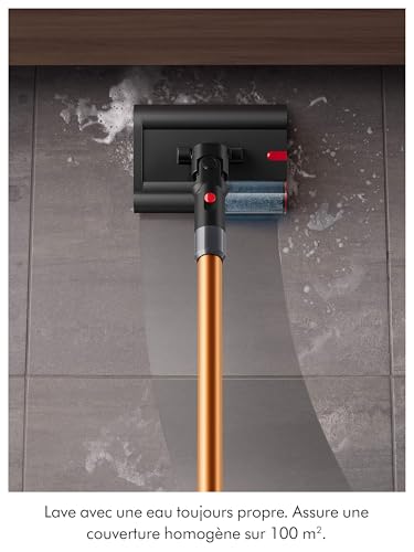 Dyson PencilWash, Nettoyeur de Sols Ultra-Fin et Léger avec Brosse Motorisée, Séchage Rapide, 30 Min d’Autonomie