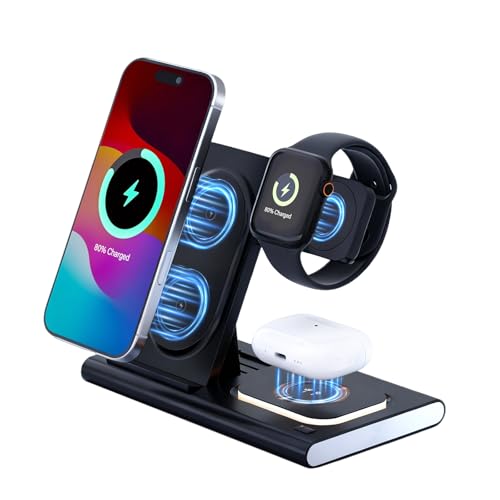 Ya en manzanajugosa.com: Cargador inalámbrico 3 en 1, Compatible con iPhone17/16/15/14/13/12/11/ Pro/MAX/Plus, para Relojes de Apple10/9/8/7/6/se/5/4/3/2, para airpods4/3/2/Pro, Portátil, Sin Cargador Incluido