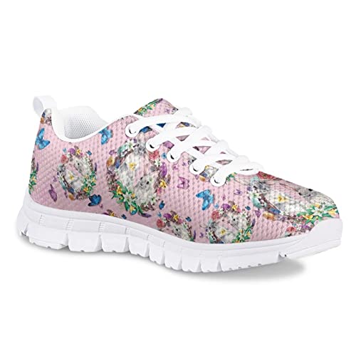 Girls Cute Mesh Athletic Sneakers Casual Print Lightweight Soft Running Tennis Shoes for Kids2