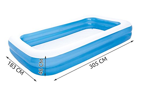 Image of WIOJP 120 inch: Bestway Rectangular Inflatable Family Pool - 120 inch, Blue