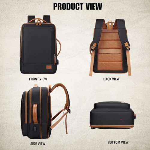 Image of Stylish Laptop Backpack for Men & Women with USB Charging Port, Compatible Laptop 15.5-inch