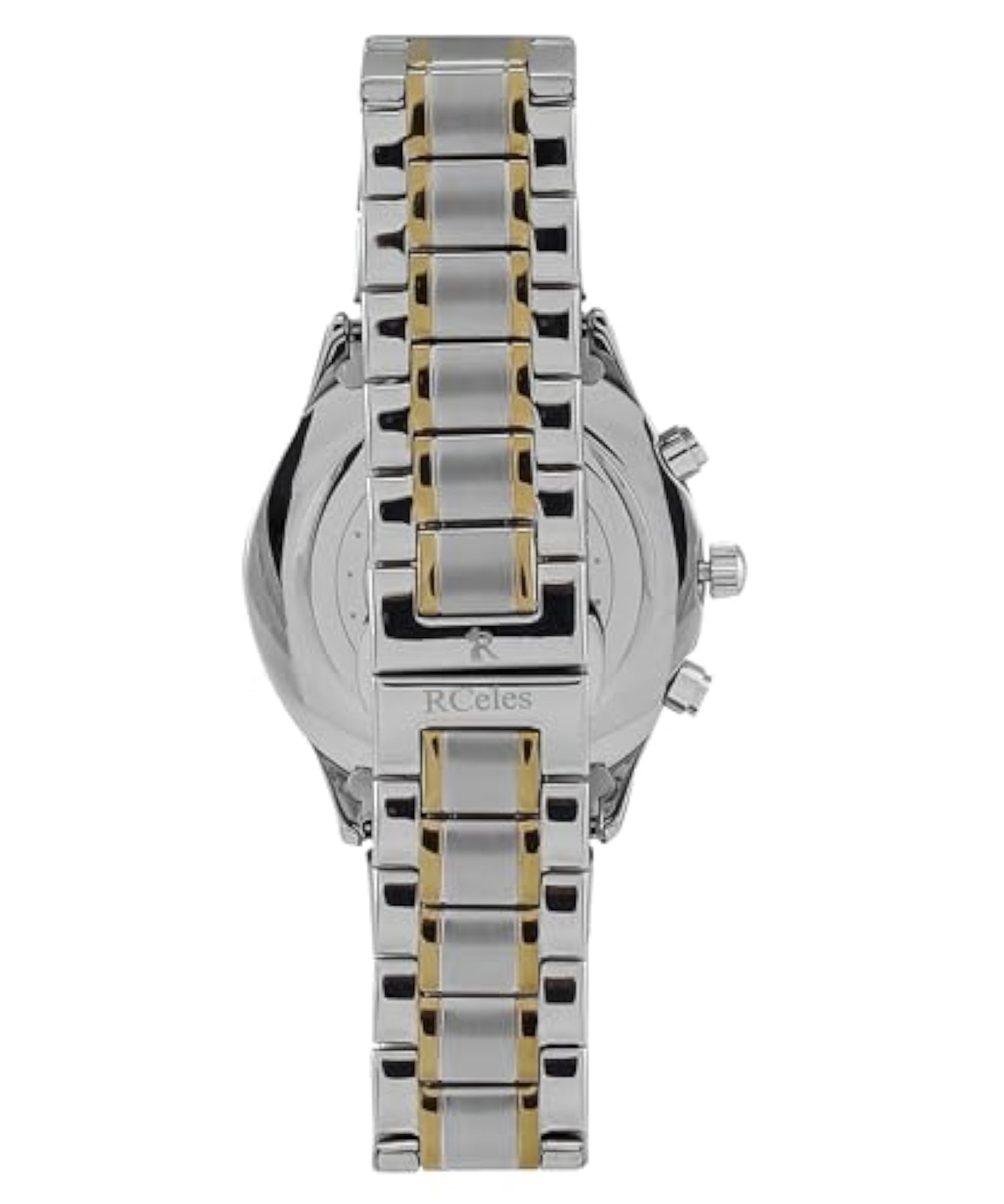 Chronograph Watch for Men & Women, Silver Diamond Luxury