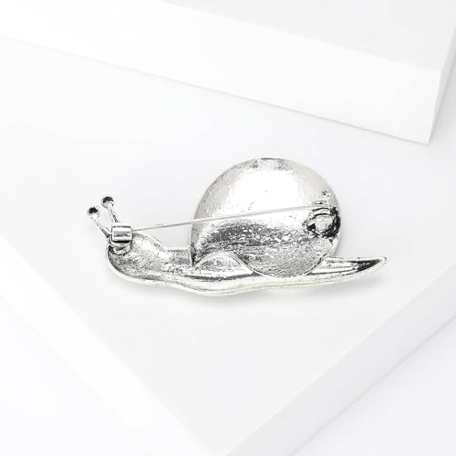 Image of Enamel Conch Shell Brooch for Women Snail Brooches Lapel Pin Elegant Dress Accessories Mother's Day Gift