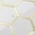 DICOFUN 10-Sheet Hexagon Peel and Stick Backsplash Tile, Polished White Tile Look Mixed Metal Gold Kitchen Backsplash Peel and Stick Wall Tiles