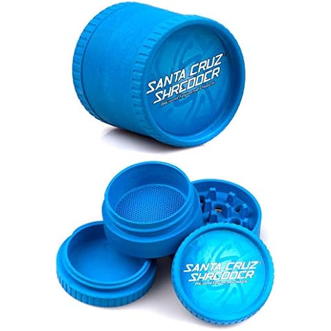 Santa Cruz 4 Piece Medium Shredder in Blue Biodegradable Hemp Cover