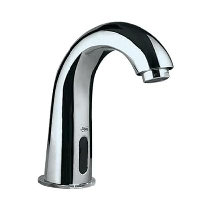 JAQUAR Table Mounted Regular Sensor Basin Tap (Cold Only), Chrome | Battery/DC Operated, Cold Water Inlet | Faucet for Home or Commercial | SNR-CHR-51011N