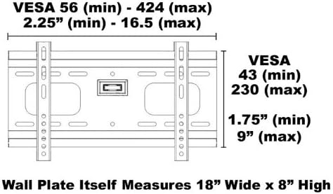 Miniatura 2 de Soporte de montaje en pared inclinable ajustable negro para TCL Roku TV 55FS3700 55 "pulgadas LED HDTV TVTelevisión