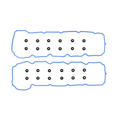 DNJ VC1101G Valve Cover Gasket Set With Grommets, For 2004-2007, Chrysler, Dodge, Jeep, Mitsubishi, Aspen, Commander, Dakota, Durango, Grand Cherokee, Raider, Ram 1500, 4.7L, SOHC, V8, 16V, 287cid