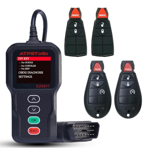 Remote Keyless Entry (RKE) Key/Keypad Programming - 2023 Ford Expedition 5 ATPSTOGO DIY Key Fob Replacement Fits for Dodge RAM 2009-2012, Grand Caravan Chrysler Town Country Jeep Grand Cherokee Keyless Entry Remote FCC ID:M3N5WY783X,IYZ-C01C with Interchangeable 3 & 4 Button