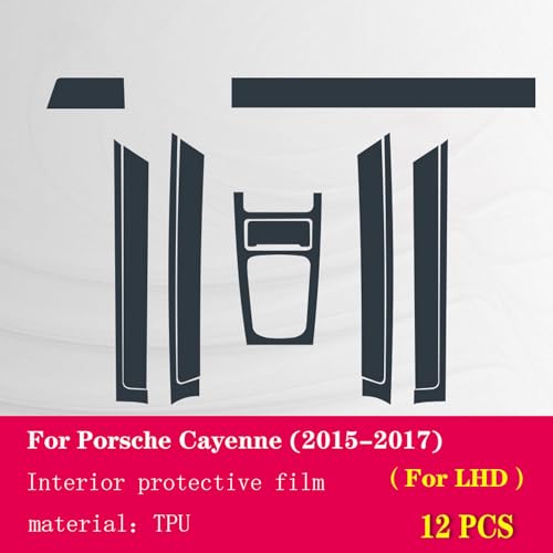 Film écran Porsche Cayenne haut de gamme protection console transparente - 3