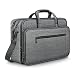 Mancro Laptop Messenger Shoulder Handbag 17 Inch, Large Laptop Bag Expandable with 2 Compartments for Men, Waterproof Business Travel Work Messenger Bag Briefcase for 17 inch Notebook Computer,Grey