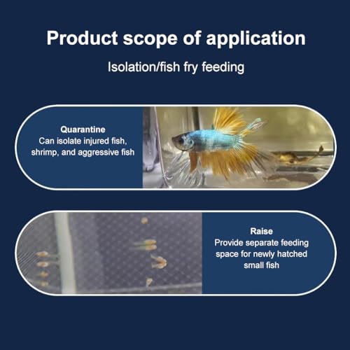 Aufzuchtbecken Aquarium Ablaichkasten Aquarium Zuchtbecken Aquarium Laichkasten für Aquarium Aquarium Aufzuchtbehälter Aquarium Babybecken Fischzuchtkasten mit Saugnapf Aquarium Zuchttanks 16×14×15CM