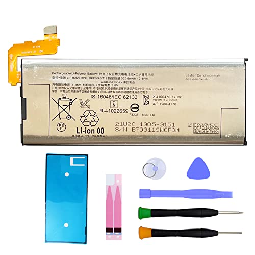 Mukuzi バッテリー docomo Xperia XZ Premium SO-04J に対応スマホ内蔵バッテリー LIP1642ERPC ポリマー電池