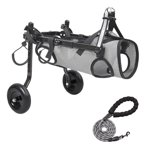 Fauteuil roulant pour chiens taille M gris chariot rééducation pattes arrière