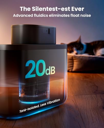 Fuente de agua inalámbrica para gatos 2.2L miniatura 7