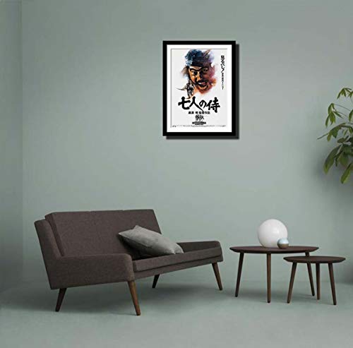 Image of Tallenge - Seven Samurai - Akira Kurosawa Japanese Cinema Masterpiece - Re Release Movie Poster - Small Framed Poster(Paper,12 x 17 inches, MultiColour)