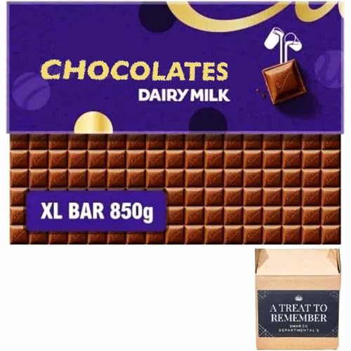 Dairy Milk Chocolate Gift Bar 850g | Extra-Large Creamy Milk Chocolate Bar | Perfect for Sharing, Parties & Gifting | Classic Taste