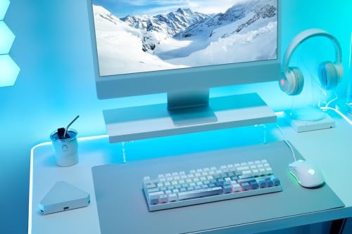 MX 8.2 TKL Wireless XAGA, Tastiera da Gioco Senza Fili Senza Tasto Numerico, Tedesco QWERTZ, Bluetooth, 2,4 GHz, Cavo, MX2A RED Switches, Bianco, XAGA - senza Valigia di Trasporto - Tastiera gaming - Immagine 3